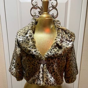 Cheetah fur cover up